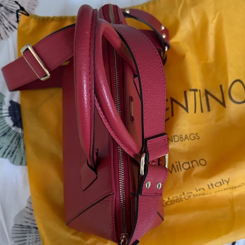 Valentino Deep Red Satchel - Picture 10 of 16